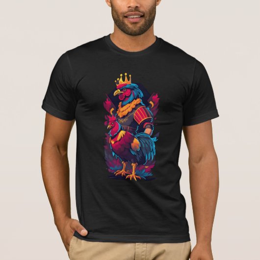 Knieling Rooster King Knight T-shirt (Voorkant)