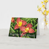 Knieoperatie Bloemen snel beter worden Kaart (Gele Bloem)