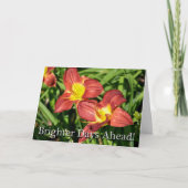 Knieoperatie Bloemen snel beter worden Kaart (Voorkant)