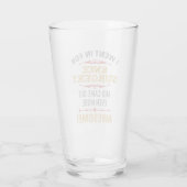Knieoperatie herstel Humor Glas (Achterkant)