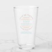 Knieoperatie herstel Humor Glas (Achterkant)