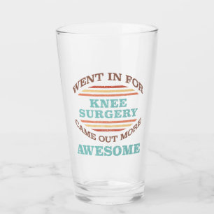 Knieoperatie herstel Humor Glas
