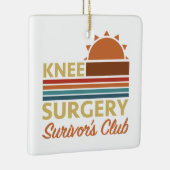 Knieoperatie herstel Humor Keramisch Ornament (Rechts)