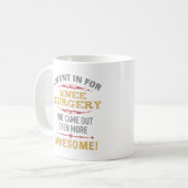 Knieoperatie herstel Humor Koffiemok (Voorkant links)