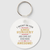 Knieoperatie herstel Humor Sleutelhanger (Voorkant)
