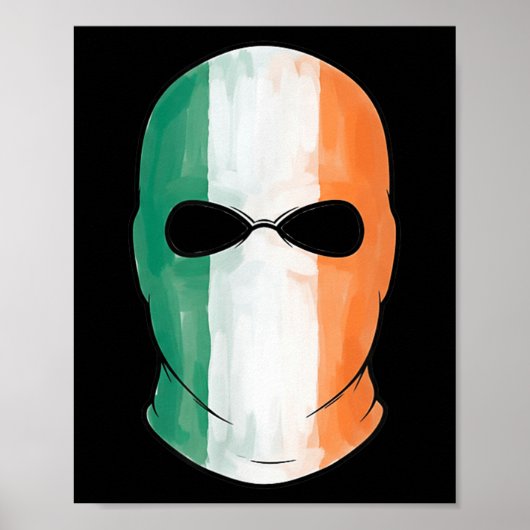 Knieschijf tricolor Balaclava Poster (Voorkant)
