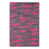 Knietwolstructuur met roze en grijze kleuren mini klembord (Achterkant)