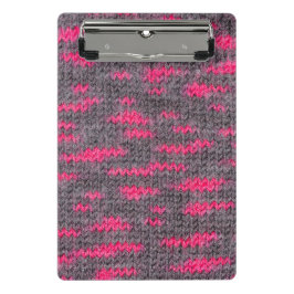 Knietwolstructuur met roze en grijze kleuren mini klembord