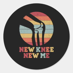  knievervangende operatie herstel nieuwe knie ronde sticker