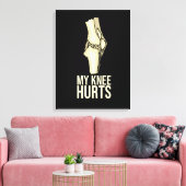 Knievervanging herstel Gift Nieuwe gewrichtsoperat Canvas Afdruk (Insitu (Woonkamer))