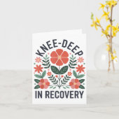 Knievervangingsherstel Knieoperatie Herstel _4 Kaart (Gele Bloem)