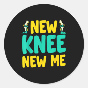 Knievervangingsherstel Nieuwe knie Nieuwe ik na Su Ronde Sticker