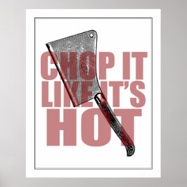  Knife Art | Kop het alsof het heet is Poster