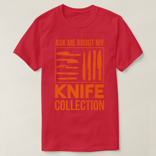 Knife Collection Throwing Knife Chefs & Kitchen Ch T-shirt (Design voorkant)