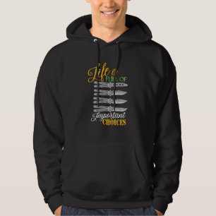 Knife Collector Knife Collectie Hunting Butterfly Hoodie