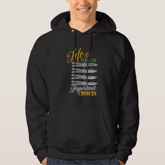 Knife Collector Knife Collectie Hunting Butterfly Hoodie (Voorkant)