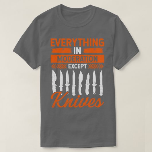 Knife Collector Knifemaking Knife Maker Knives T T-shirt (Design voorkant)