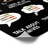 Knife Collector Maker Bladesmith Blacksmith Knives Poster (Hoek)