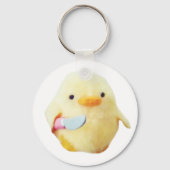Knife Duck Plush Meme Sleutelhanger (Achterkant)