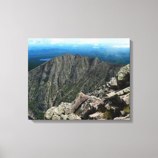 Knife Edge, Katahdin, Maine Canvas Afdruk (Voorkant)