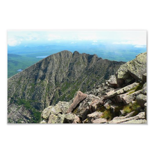 Knife Edge, Katahdin, Maine Foto Afdruk (Voorkant)