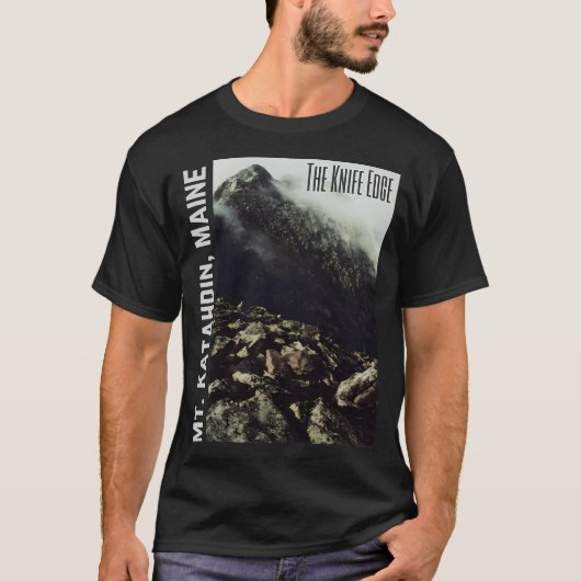 Knife Edge op de berg Katahdin T-shirt (Voorkant)