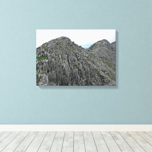 Knife Edge trail, Baxter State Park, Maine Canvas Afdruk (Insitu (Houten vloer))