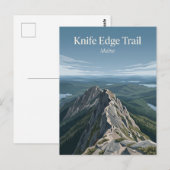 Knife Edge Trail, Katahdin Maine Briefkaart (Voorkant / Achterkant)