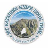 Knife Edge Trail (Katahdin) Sticker (Voorkant)