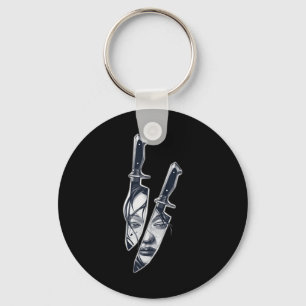Knife Girl Tattoo Sleutelhanger