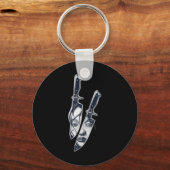 Knife Girl Tattoo Sleutelhanger (Voorkant)