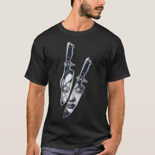 Knife Girl Tattoo T-shirt