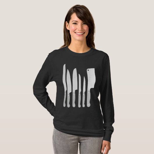 Knife kit kitchen tools gadge t-shirt (Voorkant volledig)