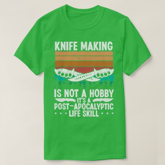 Knife Making Knife Collectie Knife Maker T-shirt (Design voorkant)