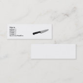 Knife Mini Visitekaartje (Voorkant / Achterkant)