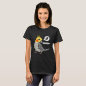Knife Parrot Wants Seeds I Cockatiel T-shirt (Voorkant volledig)