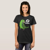 Knife Parrot Wants Seeds I Green Parrotlet T-shirt (Voorkant volledig)