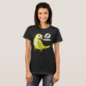 Knife Parrot Wants Seeds I Yellow Lutino Monk Para T-shirt (Voorkant volledig)