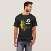 Knife Parrot Wants Seeds I Yellow sided Green Chee T-shirt (Voorkant volledig)