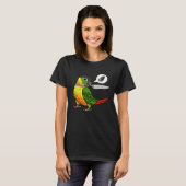 Knife Parrot Wants Seeds I Yellow sided Green Chee T-shirt (Voorkant volledig)