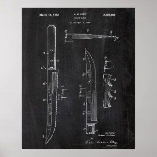 Knife Patent Poster