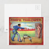 Knife Thrower Briefkaart (Voorkant / Achterkant)