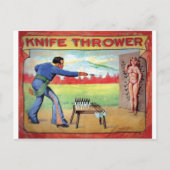 Knife Thrower Briefkaart (Voorkant)