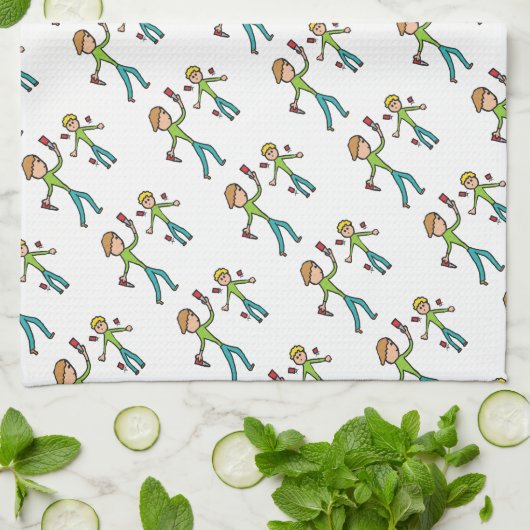 Knife Throwing Theedoek (Gevouwen)