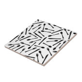 Knife vork en spleet achtergrond tegeltje (Zijkant)