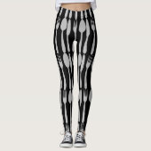Knife vork Spoon Silverware Cutlery Leggings (Voorkant)