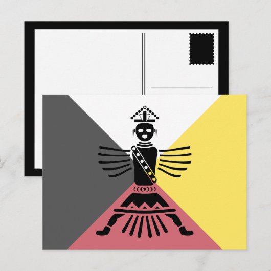 knifewing krijger briefkaart (Voorkant / Achterkant)