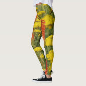 Knifofia Uvaria Oranje bloemen Leggings (Links)