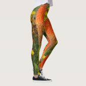 Knifofia Uvaria Oranje bloemen Leggings (Rechts)