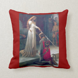 Knighed in middeleeuws kasteel kussen